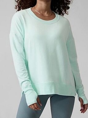 Athleta Coaster Luxe Sweatshirt Paradiso Blue XS
